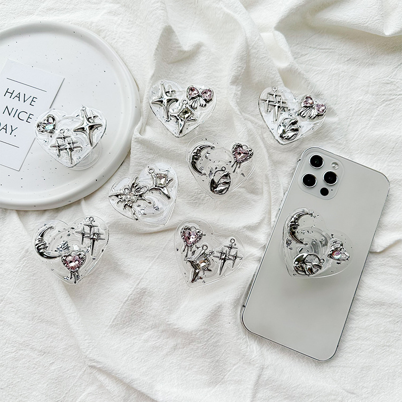 Phone Accessories And Gadget - Przezroczysty uchwyt na telefon z klejem