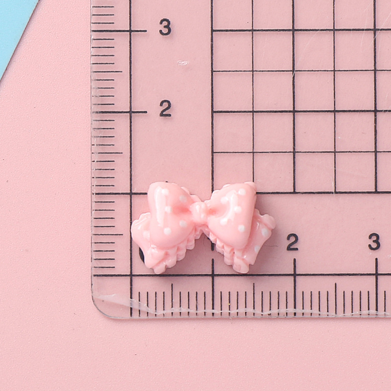 10szt Kawaii Pink Dot Bow DIY  – Phone Accessories Clipart recenzja i cena